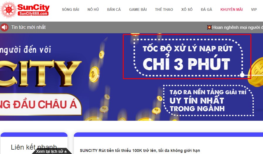 Hướng dẫn chi tiết cách rút tiền Suncity nhanh chóng